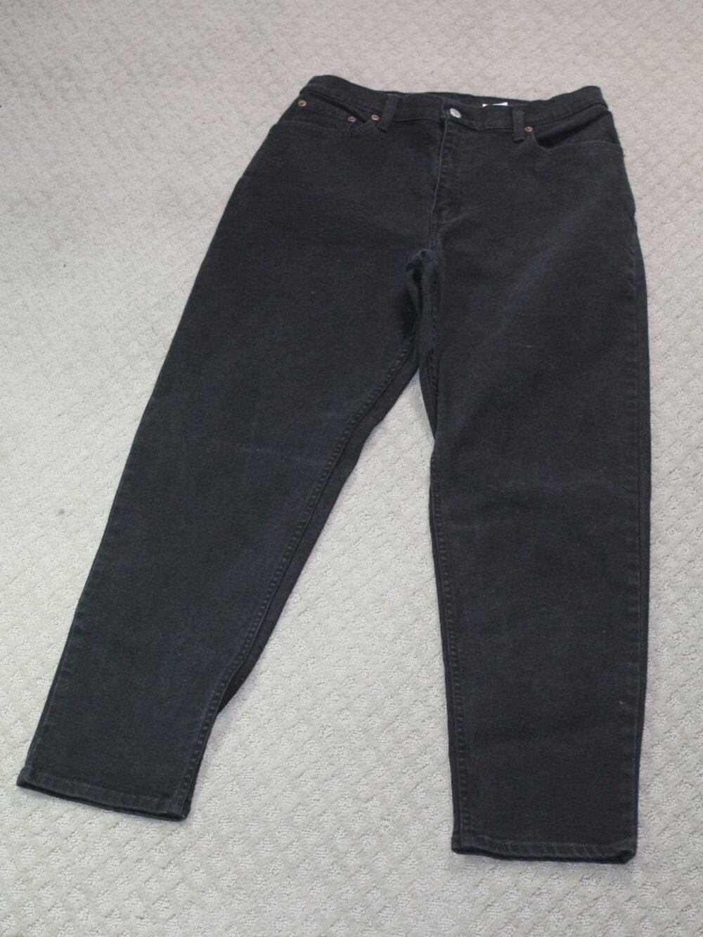 Levi's 550 Women's Denim Black Jeans Sz 12 x 31" Relaxed Tapered Jeans Vintage
